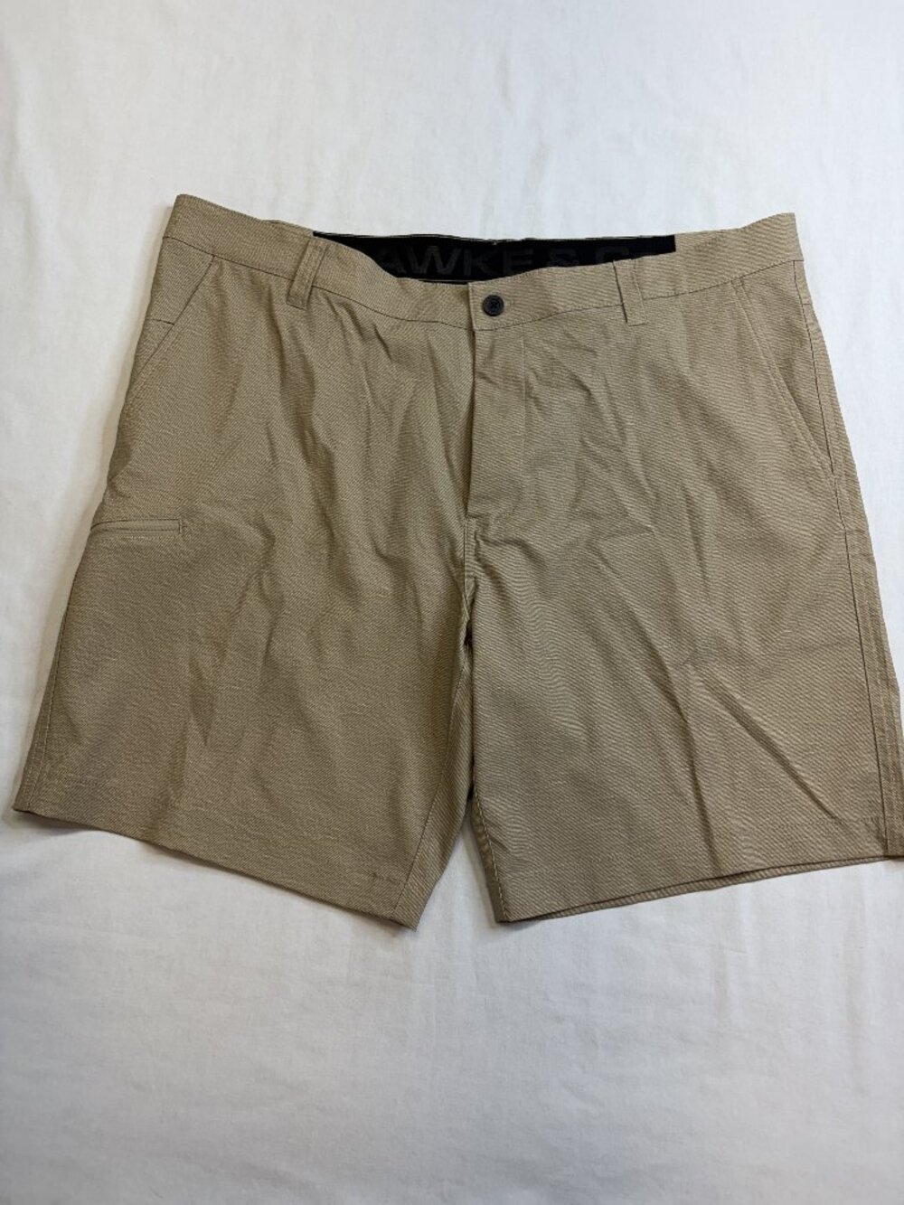 Hawke & Co Mens 38W Tan Stretch Shorts Casual Golf Chino